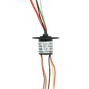 12.5mm 300Rpm 6 Wires CIRCUITSx2A Capsule Slip Ring AC 240V for Monitor Robotic