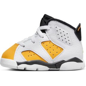 Jordan Toddler's 6 Retro White/Yellow Ochre-Black (DV3606 170)