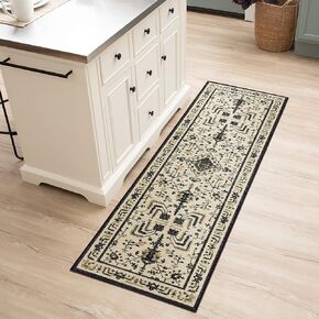 Mohawk Home Makara Southwestern Medallion Red 2' X 7' Area Rug Perfect for Living Room, Dining Room, Office