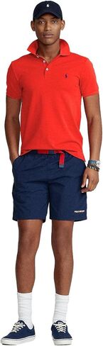 POLO RALPH LAUREN Ralph Lauren Men's Classic Fit Mesh Pony Logo Polo Shirt (XXL, HarborBlue) in Saudi Arabia