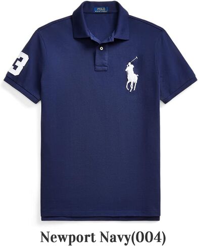 POLO RALPH LAUREN Ralph Lauren Men's Classic Fit Mesh Pony Logo Polo Shirt (XXL, HarborBlue) in Saudi Arabia