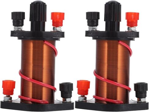 TEHAUX 2pcs Electromagnetic Induction Coil, Demonstration Induction Coil Induction Coil Electromagnet Kit Primary Coil Copper Cylinder Teaching Solenoid Coil for Physics Teaching in Kuwait