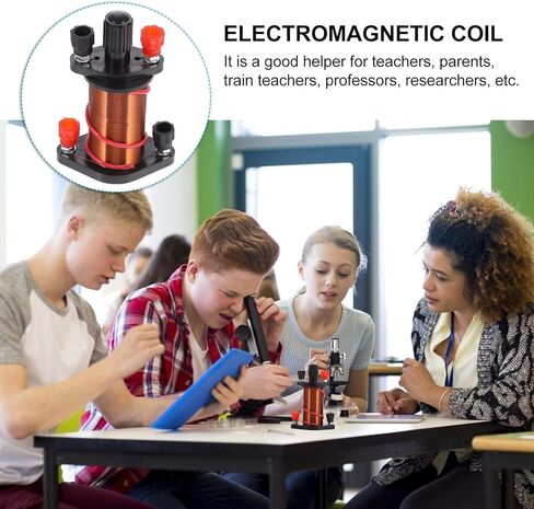 TEHAUX 2pcs Electromagnetic Induction Coil, Demonstration Induction Coil Induction Coil Electromagnet Kit Primary Coil Copper Cylinder Teaching Solenoid Coil for Physics Teaching in Kuwait