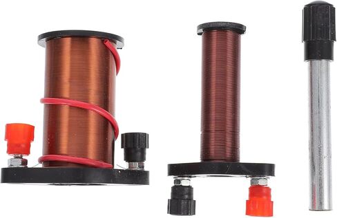 TEHAUX 2pcs Electromagnetic Induction Coil, Demonstration Induction Coil Induction Coil Electromagnet Kit Primary Coil Copper Cylinder Teaching Solenoid Coil for Physics Teaching in Kuwait