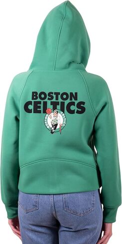 Ultra Game NBA Women's Super Soft Crop Top Full Zip Hoodie Sweatshirt in Saudi Arabia