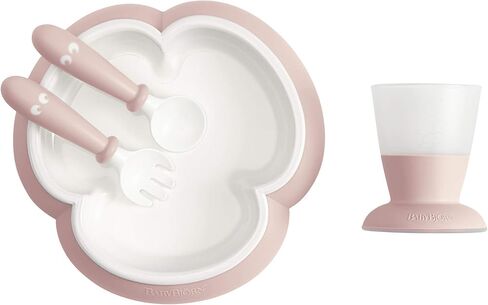 BabyBjörn Baby Feeding Set, 4 pcs, Powder green in Saudi Arabia
