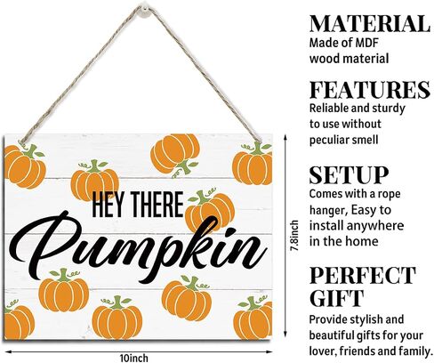 Fall Decoration, Fall Markets Sign, Rustic Hanging Wood Plaque Sign, Pumpkins Decor, Farmhouse Decor, Fall Wall Art, Home Kitchen Wall Decor, Kitchen Door Sign, Decorative Wooden Wall Sign in Saudi Arabia