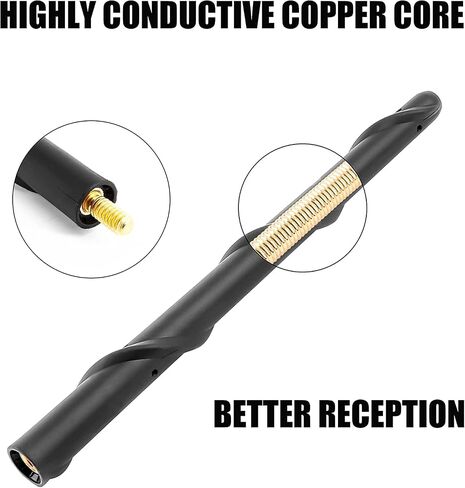 OFONO Short Antenna for Dodge Ram 1500 2500 3500 2009-2024, Truck Dodge Ram 1500 Accessories, 7 Inches Stubby Dodge Ram Classic Warlock Antenna Replacement Mast Optimized Car Radio Reception in Saudi Arabia