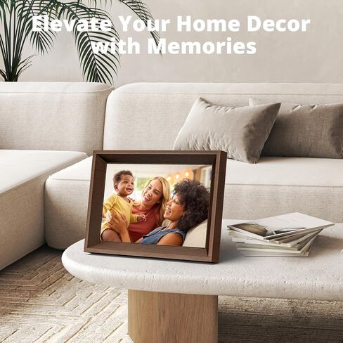 Dragon Touch Digital Picture Frame - 10.1 inch IPS Touch Screen WiFi Digital Photo Frame Display, 16GB Storage, Auto-Rotate, Share Photos via App in Saudi Arabia
