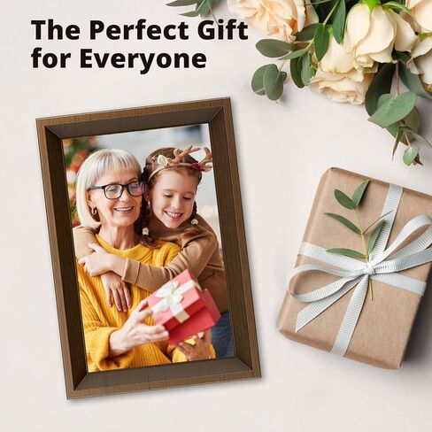 Dragon Touch Digital Picture Frame - 10.1 inch IPS Touch Screen WiFi Digital Photo Frame Display, 16GB Storage, Auto-Rotate, Share Photos via App in Saudi Arabia