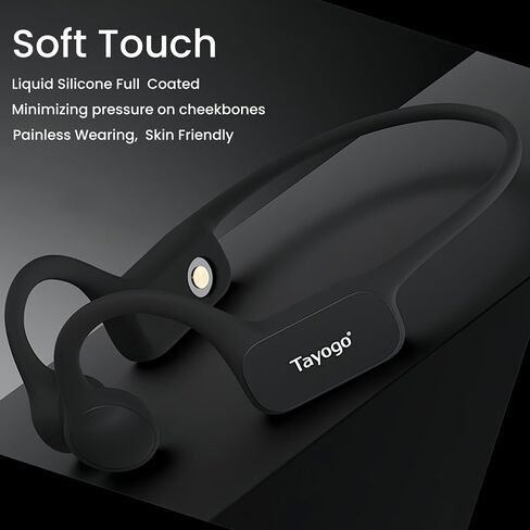 سماعات رأس Tayogo Bone Conduction للسباحة، بلوتوث 5.4، IP68 مقاومة للماء MP3 سماعات أذن مفتوحة للسباحة، ذاكرة 32 جيجابايت، شحن مغناطيسي سريع، ميكروفون مدمج، وقت تشغيل 15 ساعة، سماعات سباحة in Saudi Arabia