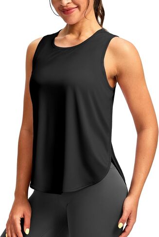 Soothfeel المرأة تجريب تانك القمم Racerback أكمام تشغيل التنس قميص فضفاض صالح الرياضة الصالة الرياضية ممارسة اليوغا رياضية أعلى in Saudi Arabia