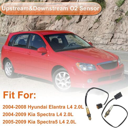 Oxygen Sensor Downstream O2 Sensor 234-4851 Fit for Hyundai Elantra 2001-2012, Accent 2000-2011, Oxygen Sensor Fit for Kia Spectra 2004-2009, for Kia Spectra5 Sportage 2005-2009 in Kuwait