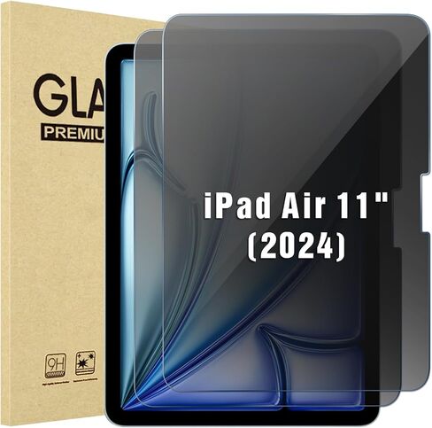 عبوة واحدة من واقي شاشة ProCase لجهاز iPad Air 11 بوصة M2 2024 (الجيل السادس)، طبقة زجاجية مقواة مضادة للتجسس لجهاز iPad Air 6 A2902 A2903 A2904 in Kuwait