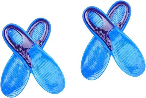 Gel Insoles for Men(43-45): 2 Pcs Shoe Insoles for Standing All Day, Full Length Sneaker Inserts Silicone Shoe Cushion Inserts Shoe Inserts Men for Walking Running in Saudi Arabia