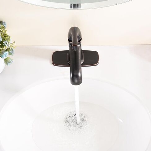 Bathroom Sink Faucet 1 Hole Single Handle Oil Rubbed Bronze for Bathroom Sink Vanity RV Farmhouse Sink(1001ORB-QC) in Saudi Arabia