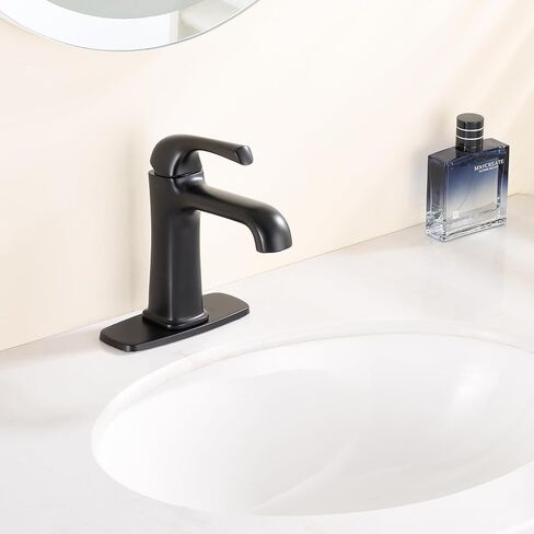 Bathroom Sink Faucet 1 Hole Single Handle Oil Rubbed Bronze for Bathroom Sink Vanity RV Farmhouse Sink(1001ORB-QC) in Saudi Arabia