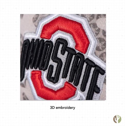 Desert Cactus The Ohio State University Baseball Hat OSU Buckeyes Brimmed Embroirderd Hats Cap Adjustable Cloth Strap Adult (Style U1) Gray in Saudi Arabia