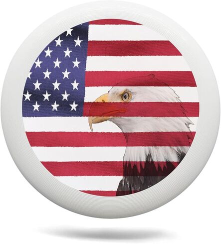 Eagle and American Flag Flying Disc Patriotic Ultimate Sport Disc 175g for Competitions, Team Game Exercise Outdoor Activity in Saudi Arabia