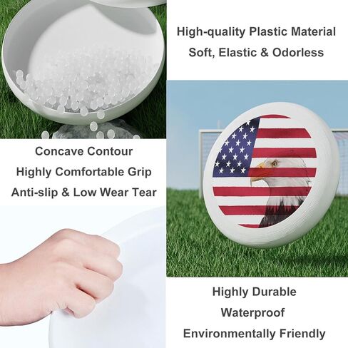 Eagle and American Flag Flying Disc Patriotic Ultimate Sport Disc 175g for Competitions, Team Game Exercise Outdoor Activity in Saudi Arabia