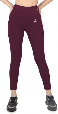 Stretchable Yoga Pants for Women & Gym Pants for Women Workout with Mesh Insert & Side Pockets in Saudi Arabia