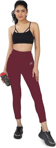 Stretchable Yoga Pants for Women & Gym Pants for Women Workout with Mesh Insert & Side Pockets in Saudi Arabia