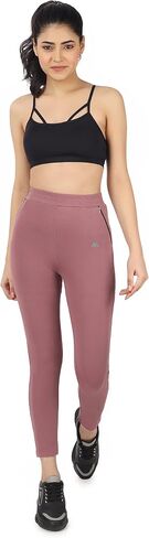 Stretchable Yoga Pants for Women & Gym Pants for Women Workout with Mesh Insert & Side Pockets in Saudi Arabia