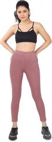 Stretchable Yoga Pants for Women & Gym Pants for Women Workout with Mesh Insert & Side Pockets in Saudi Arabia