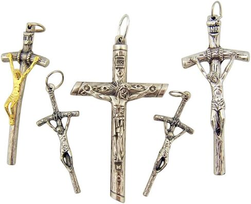 لهجة الفضة المعلقات الصليب الصليب في أنماط متنوعة، الكثير من 5، 2 بوصة in Kuwait
