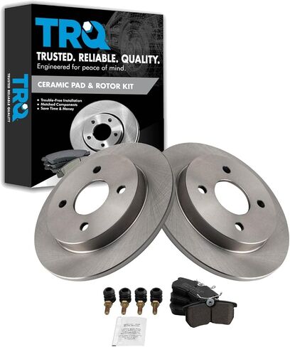 TRQ Rear Ceramic Brake Pads & Rotors Kit Compatible with 2018-2020 Honda Odyssey in Saudi Arabia