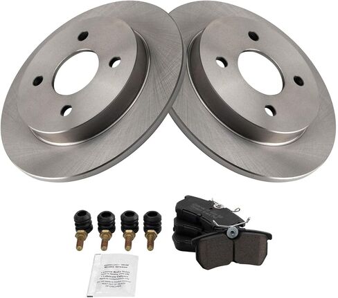 TRQ Rear Ceramic Brake Pads & Rotors Kit Compatible with 2018-2020 Honda Odyssey in Saudi Arabia