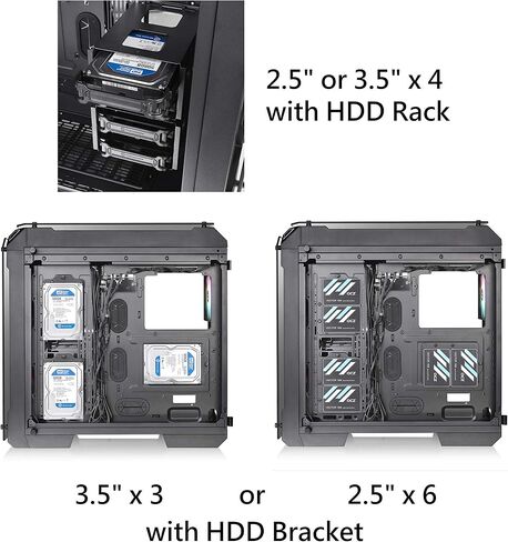 View 170 TG ARGB Black Micro-ATX Case; 3x120mm ARGB Fans included; Supports Up to 280mm Radiator; Front & Side Dual Tempered Glass Panel; CA-1Z4-00M1WN-00; 3 Year Warranty in Saudi Arabia