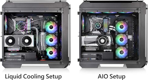 View 170 TG ARGB Black Micro-ATX Case; 3x120mm ARGB Fans included; Supports Up to 280mm Radiator; Front & Side Dual Tempered Glass Panel; CA-1Z4-00M1WN-00; 3 Year Warranty in Saudi Arabia