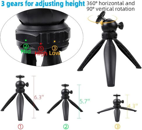 Tripod for iPhone, Flexible Phone Tripod Stand with Wireless Remote Compatible with Magsafe, Mini Magnetic Tripod Mount for iPhone 15 Plus Pro Max 14 13 12 Series in Saudi Arabia
