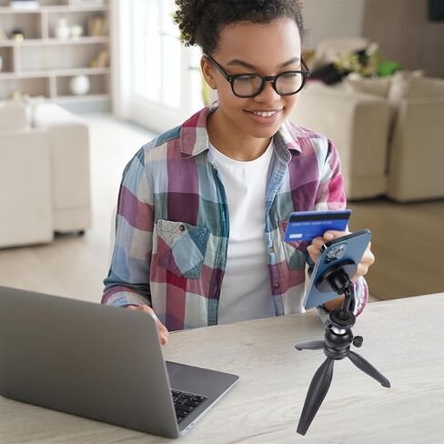 Tripod for iPhone, Flexible Phone Tripod Stand with Wireless Remote Compatible with Magsafe, Mini Magnetic Tripod Mount for iPhone 15 Plus Pro Max 14 13 12 Series in Saudi Arabia