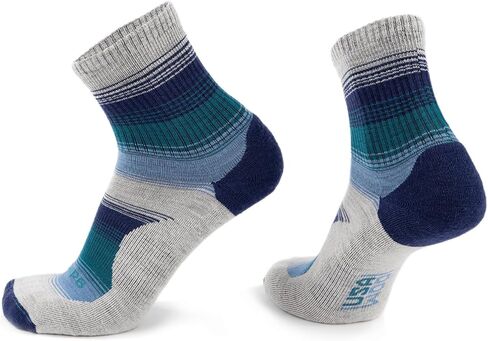 GRIP6 Everyday Merino Wool Socks - Lightweight Wool Hiking Socks - Warm Crew Socks for Men and Women - Cold Weather Gear - in Kuwait