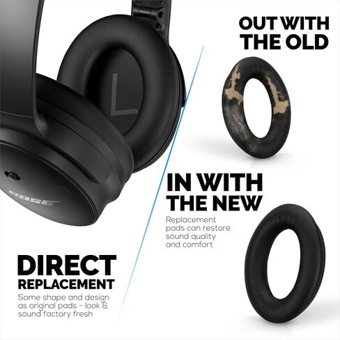 وسائد أذن بديلة لسماعات Bose QC15، جودة محسنة مع رغوة ذاكرة حقيقية، مادة وسادة أذن بديلة عالية الجودة، تناسب أيضًا QuietComfort 15 2 Ae2 Ae2i Ae2w، من Brainwavz in Saudi Arabia