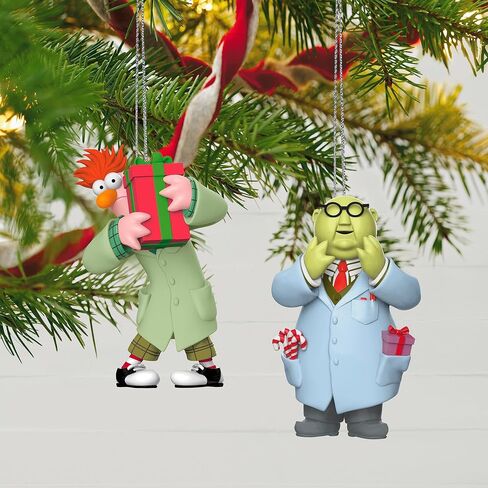 Hallmark Keepsake Christmas Ornaments 2023, Disney The Muppets Dr. Bunsen Honeydew and Beaker, Set of 2, Gifts for Muppets Fans in Saudi Arabia