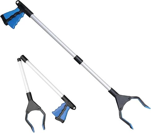 أداة Reacher Grabber بطول 82 سم قابلة للطي لكبار السن، مخلب قمامة مفيد خفيف الوزن وطويل للغاية، أداة مساعدة للوصول لالتقاط القمامة، منتقي الفضلات، تمديد الذراع لحفظ ظهرك in Saudi Arabia