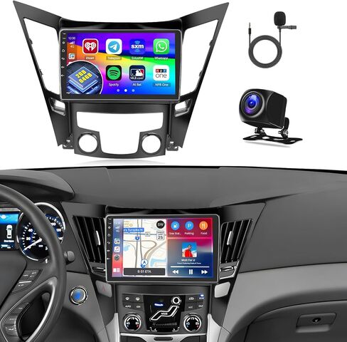 8 Core 4G+64G Inefala Android 13 Car Radio for Hyundai Sonata 2010-2014 with Wireless Carplay&Android Auto, 9 Inch Touchscreen Stereo Upgrade with GPS WiFi 32EQ DSP 59UI MIC AHD Backup Camera in Saudi Arabia