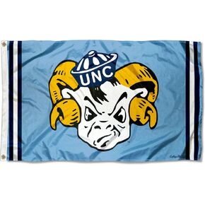 College Flags & Banners Co. North Carolina Tar Heels Vintage Retro Throwback 3x5 Banner Flag
