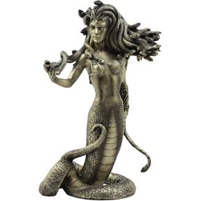 Ebros Greek Mythology The Seductive Spell of Medusa Statue 8" Tall Temptation of The Demonic Goddess Medusa Gorgonic Sister Figurine