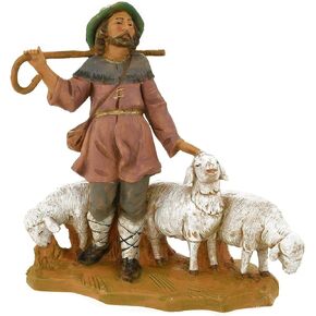 Fontanini by Roman Inc., Elijah, 5" Shepherds Collection, Nativity Figure and Accessories, Hand Sculpted and Painted