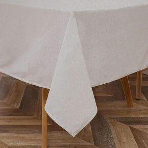 Majestic Giftware PVC Faux Leather Rectangle Tablecloths | (TCG39-54160) Egg Shell Crosshatch Waterproof & Spill Proof Dining Table Cover | Decorative Washable Tablecloth for Home, Kitchen (54X160)