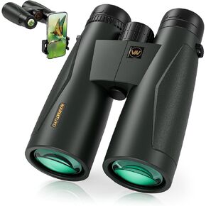 12*52 HD Binoculars for Adults High Powered,Binoculars for Bird Watching with Upgraded Phone Adapter,BaK4 Prisms,22mm Large Eyepiece,Clear Low Light Vision,Binocular for Hunting,Travel,Cruise