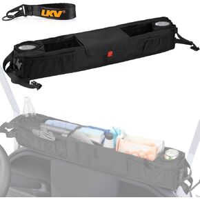 LKV Golf Cart Front Storage Basket with Insulated Cup Holders Compatible with EZGO Club Car Kandi Electric Golf Cart Golf Cart Storage Organizer