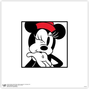 Trends International Gallery Pops Disney Mickey Mouse - Minnie Expressions - Blowing a Kiss Wall Art Wall Poster, 12" x 12", Black Framed Version