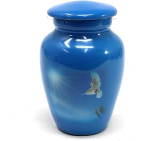 White Dove being Released Into Blue Sky Cremation Urns for Men and Women Human Ashes - Keepsake Urn