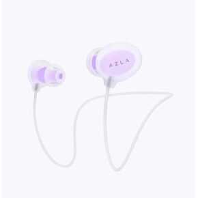 AZLA POM 10S - Ear Plugs for Sleeping Noise Cancelling - Silicone Earplugs for Sleep, Snoring, and Noise Reduction - Reusable, Jelly-Like Texture with 6 Sizes and Premium Hard-Case Pouch