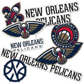 New Orleans Pelicans NBA Officially Licensed Sticker Vinyl Decal Laptop Water Bottle Car Scrapbook (Type 2)